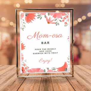 Mom-osa Bar Een Kleine Wildflower Meisje Baby show Poster