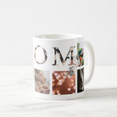 MOM Pampas Custom Boho Modern Multi Photo Mug (Devant droit)