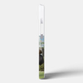 Mom Photo green text iPhone Case (Achterkant / Links)