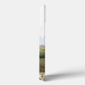 Mom Photo sea blue text iPhone Case (Achterkant / Rechts)