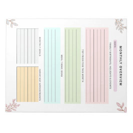 Mom Planner Maandelijks overzicht Family Organizer Notitieblok
