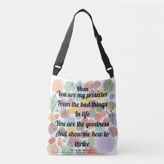 Mom Poem Crossbody Tas