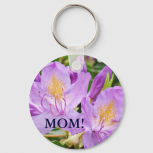 MOM ! porte-clés Fleurs de Rhododendron Lavande Vi