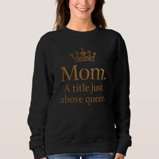 Mom queen kroon ontwerp trui