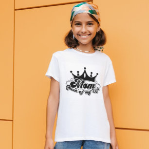MOM Queen van mijn leven Meisjes White T-Shirt