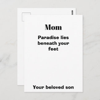 Mom Quote Post card Mom's Gift Briefkaart