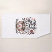 Mom Runs On Love (Serviette de bain)