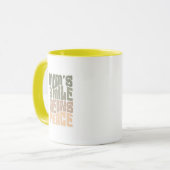 Mom’s Smile Means Peace – Green & Maron Mug (Devant gauche)