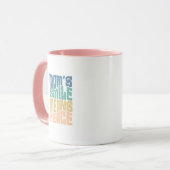 Mom’s Smile Means Peace – Green & Orange Mug (Devant gauche)