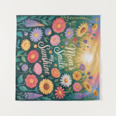 Mom’s Smile = My Sunshine Wandkleed (Voorkant (horizontaal))