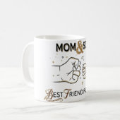 Mom & Son Best Friend for Life Fist Bump Mug (Devant gauche)
