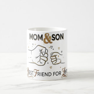 Mom & Son Best Friend for Life Fist Bump Mug Koffiemok