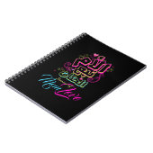 MOM source de Love Arabic graffiti carnet noir (Côté gauche)