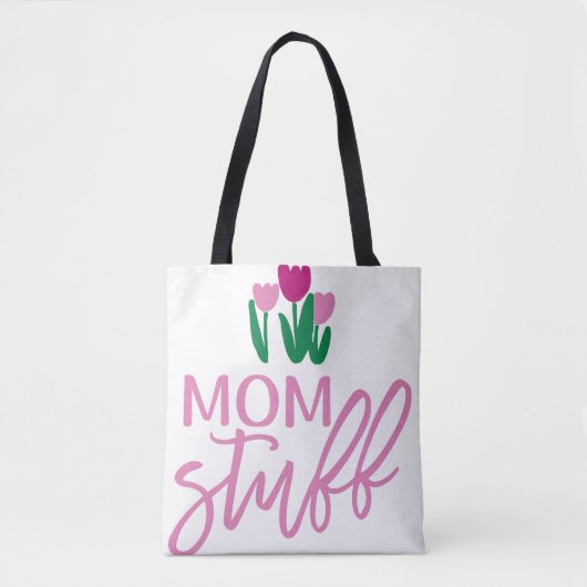 Mom stuff Gepersonaliseerde Meisje Canvas tas (Voorkant)
