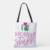 Mom stuff Gepersonaliseerde Meisje Canvas tas (Achterkant)