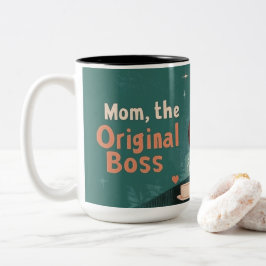 Mom, the original Boss Tweekleurige Koffiemok