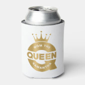 Mom The Queen Gold Creatieve Typografie Blikjeskoeler (Blikje Voorkant)