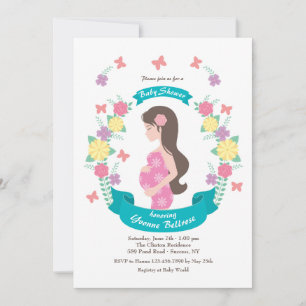 Mom-to-be Baby shower-uitnodiging Kaart