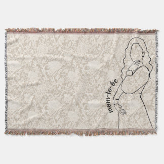 Mom-to-be Faux Lace Deken
