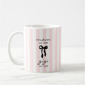 Mom to Gigi Est Mug with Bow (Gauche)