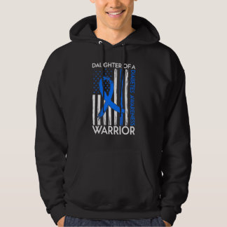 Mom Type 1 Diabetes Fighter Awareness Daughter Of  Hoodie