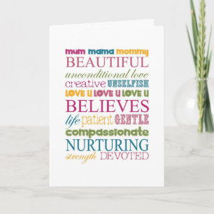 MOM, VRIEND, RELATIEF VOOR MOEDERDAG VOOR ALLE KAART