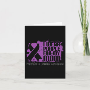 Mom Warrior Paarse lint Pancreaskanker Awaren Kaart