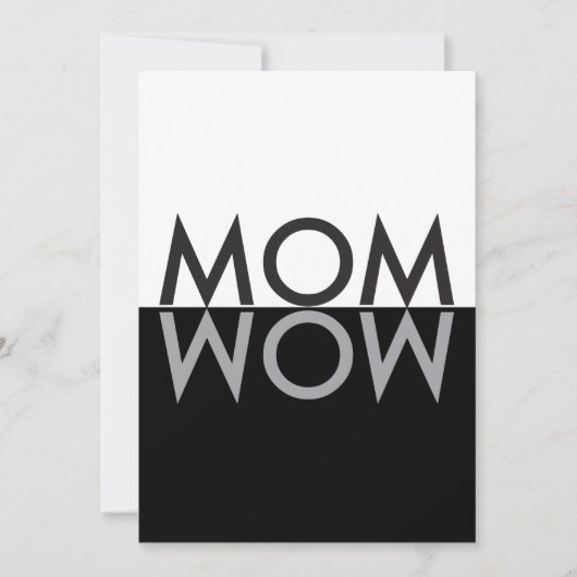 MOM wow CARTE PERSONNALISÉE (Devant)