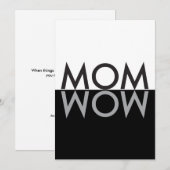 MOM wow CARTE PERSONNALISÉE (Devant / Derrière)