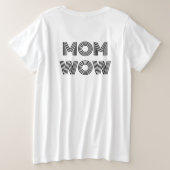 MOM WOW noir sur rouge | (Design dos)