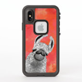 Moma Llama met White Llama Coral Waterverf (Achterkant)