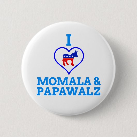 Momala & papaWalz Ronde Button 5,7 Cm (Voorkant)