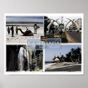 Mombasa - Kenia - Mozaïek - Poster