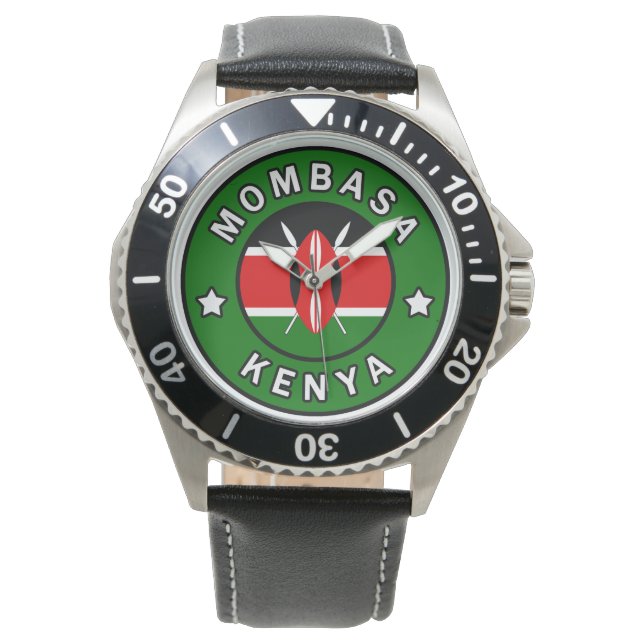 Mombasa Kenya Horloge (Voorkant)