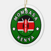 Mombasa Kenya Keramisch Ornament (Links)