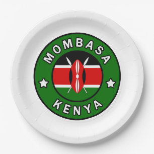 Mombasa Kenya Papieren Bordje