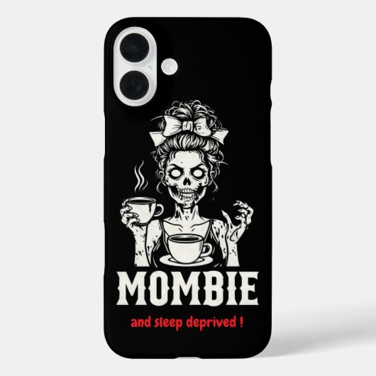 MOMBIE en slaaptekort Case-Mate iPhone Case (Achterkant)