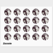 Mombie Retro Zombie Ronde Sticker (Vel)