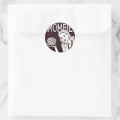 Mombie Retro Zombie Ronde Sticker (Tas)