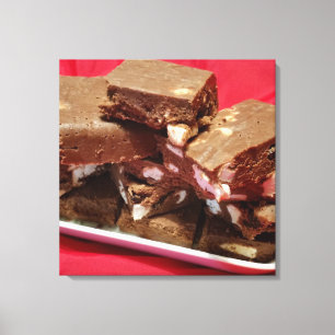 momcherrymarshmallowfudge canvas afdruk