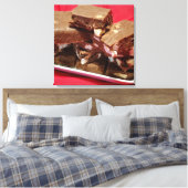 momcherrymarshmallowfudge canvas afdruk (Insitu (Slaapkamer))