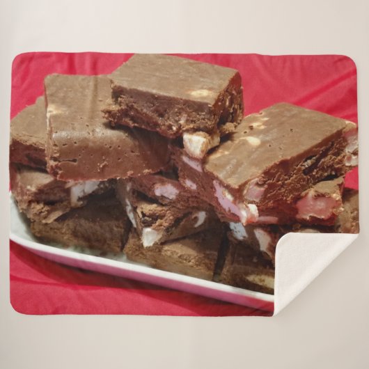 momcherrymarshmallowfudge sherpa deken (Voorkant (horizontaal))