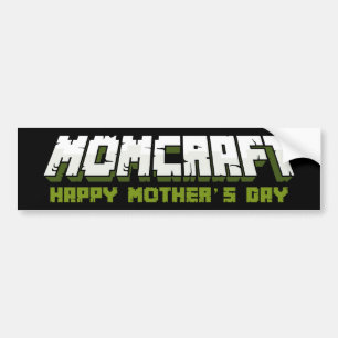 Momcraft Happy Mother Day Funny Gamer Mom Bumpersticker