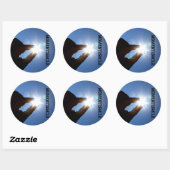 MOMENT2SMILE Grand autocollant rond (Feuille)
