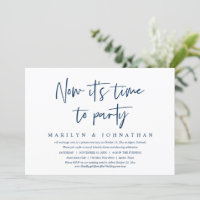 Moment de faire la fête, invitation pour dîner d'é