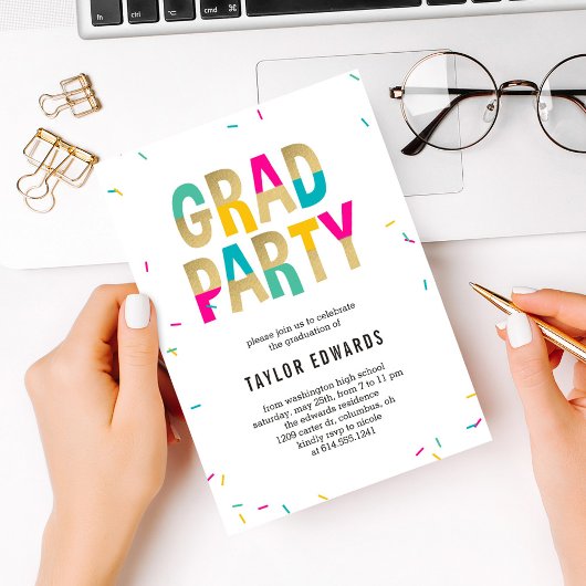 Moment De Joy Graduation Party Invitation