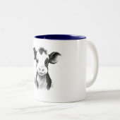 ☕🐄 "Moment de Zen" Mug de vache 🐄☕ (Devant droit)
