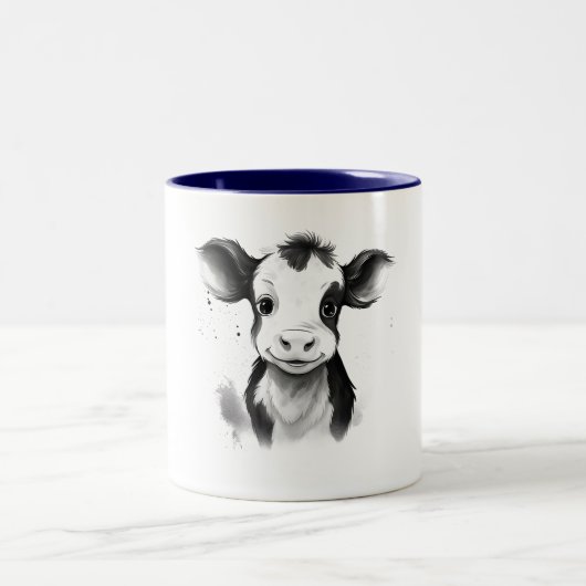 ☕🐄 "Moment de Zen" Mug de vache 🐄☕ (Centre)