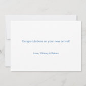 Moment d'ennui Nouvelle Carte Bébé - Garçon (Dos)