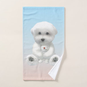 Moment Douillet : Bichon Sourire Enlaçant un Mini